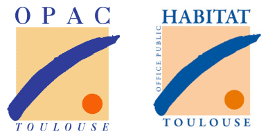 Évolution du logo OPAC de Toulouse Metropole Habitat