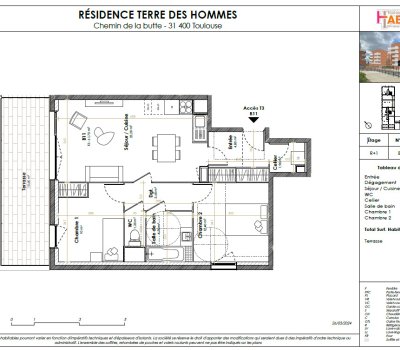 TERRE DES HOMMES T3 en location-accession* 31400 toulouse-zac st exupery