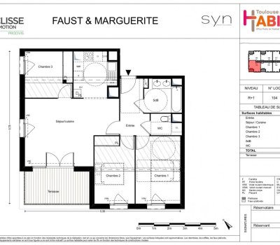 FAUST ET MARGUERITE appt  T4 en location-accession 31100 Toulouse- secteur St Simon