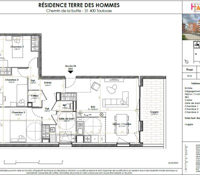 TERRE DES HOMMES T4 en location-accession* 31400 toulouse-zac st exupery