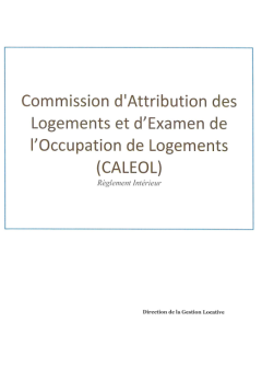 Notre politique d'attribution des logements